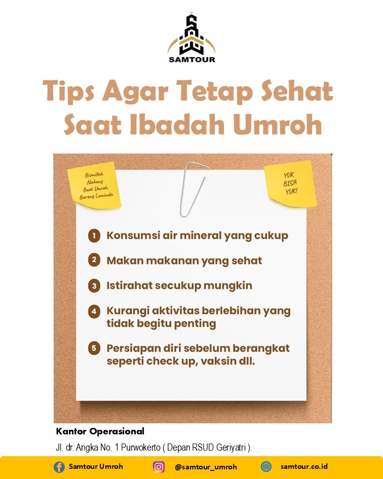 Tips Agar Tetap Sehat Saat Ibadah Umroh